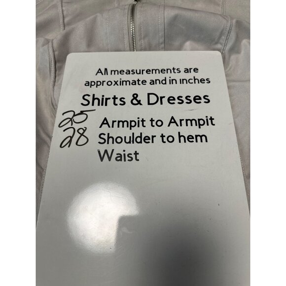 Susan Graver Faux Suede Zip-Up Jacket Beige With Stand Collar Women's Size 2X - Picture 8 of 8